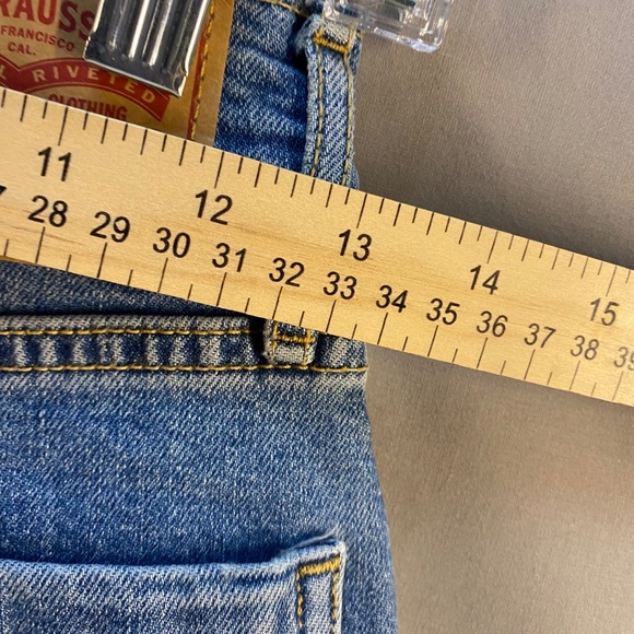 Levi's Mile High Cropped Wide Leg Jeans, blue - Women's size W26 L25 - Picture 7 of 9